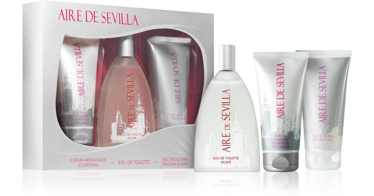 Instituto Español Aire De Sevilla confezione regalo da donna Eau de Toilette da donna 150 ml + gel esfoliante 150 ml + crema corpo 150 ml