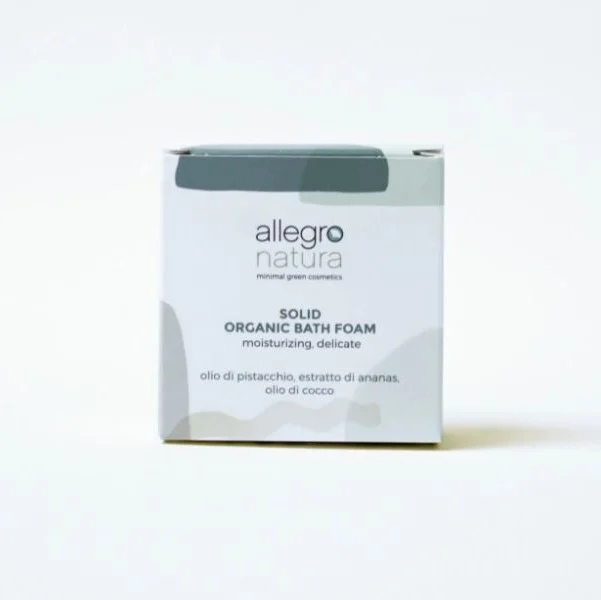 ALLEGRO NATURA Solid Organic Bath Foam – Bagnodoccia Solido Idratante