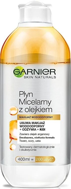 Acqua micellare con olio di argan