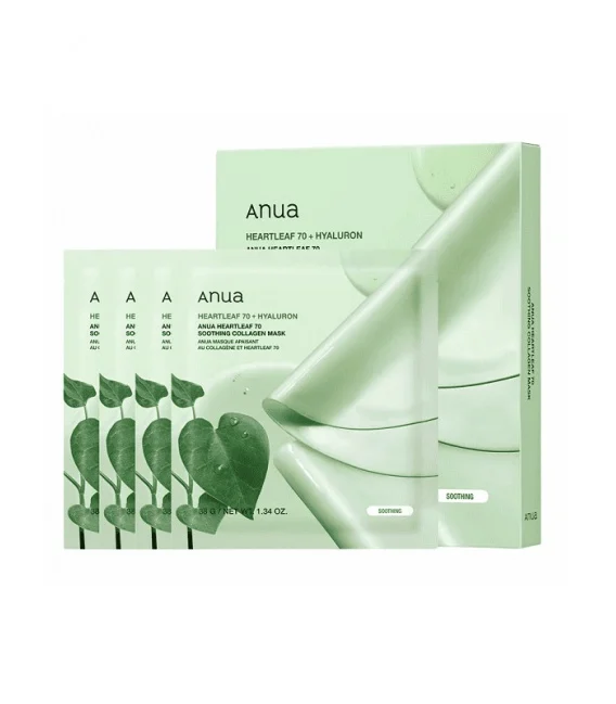 Anua Heartleaf 70 Collagen Mask 4 pcs