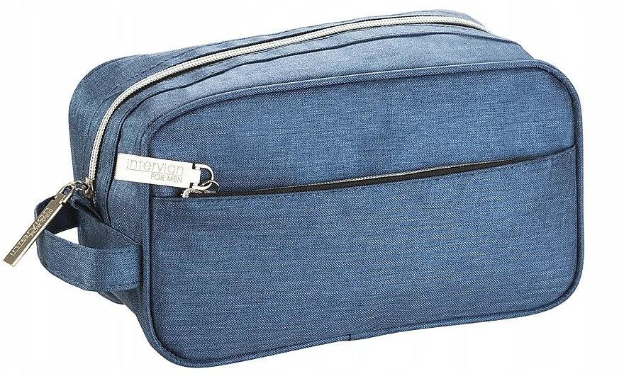 Beauty case per uomo, azzurro