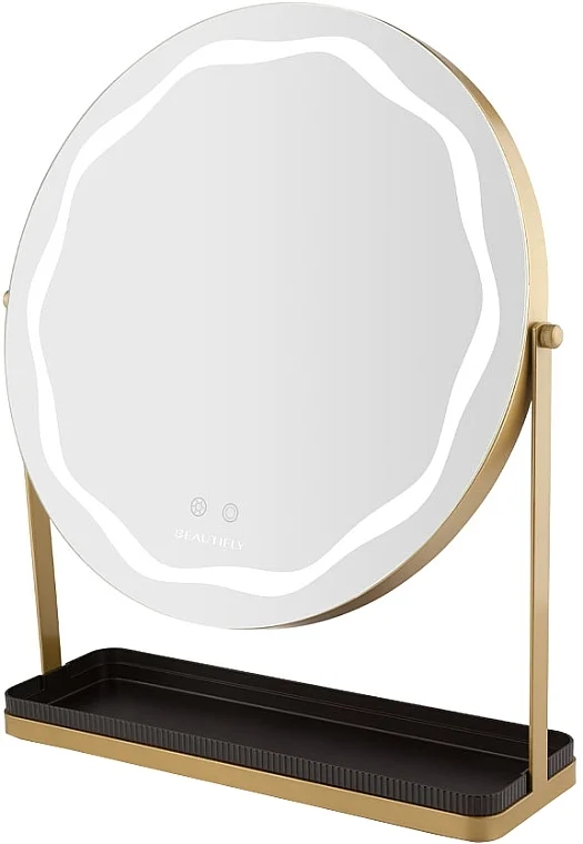 Specchio cosmetico rotondo a LED