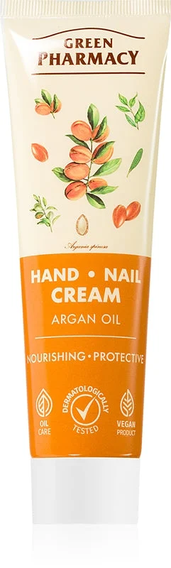 Green Pharmacy Argan crema nutriente e protettiva per mani e unghie 100 ml