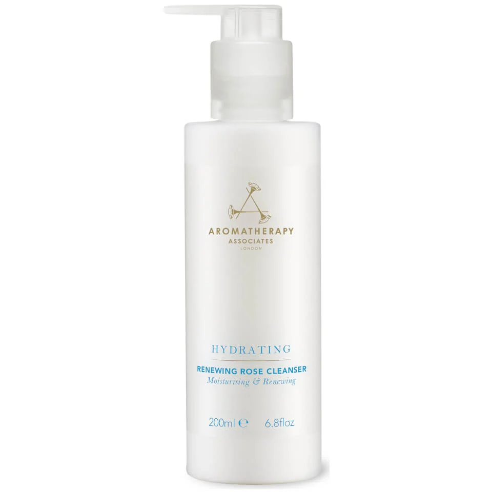 Aromatherapy Associates, idratante , rosa e geranio, rinnovante, crema detergente, 200 ml