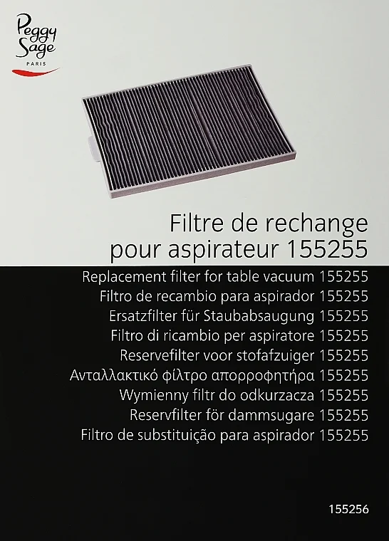Filtro intercambiabile per aspiratore di polveri per manicure