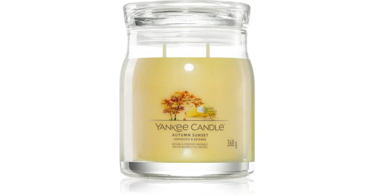 Yankee Candle Candela Autumn Sunset Signature (tramonto autunnale) - 368,0 g