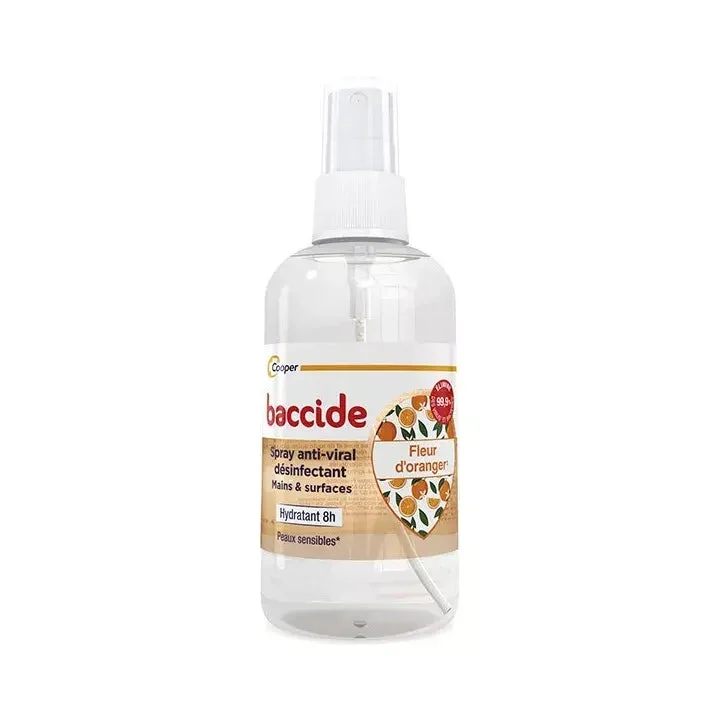 Baccid Anti-Viral Disinfettante Idratante 8h Fiori d'Arancio Spray 100ml