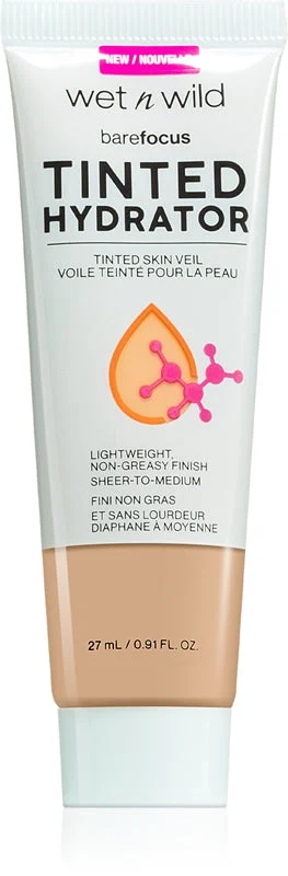 Wet n Wild Bare Focus Hydrator lozione colorata unificante viso colore Medio scuro 27 ml