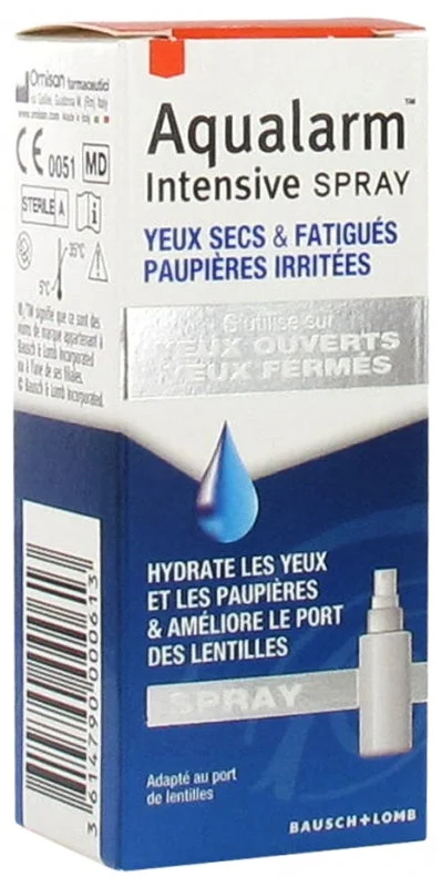 Aqualarm Intensive Spray Occhi Secchi Stanchi Palpebre Irritate 10ml