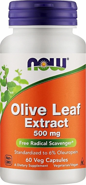 Estratto di foglie di olivo, 500 mg