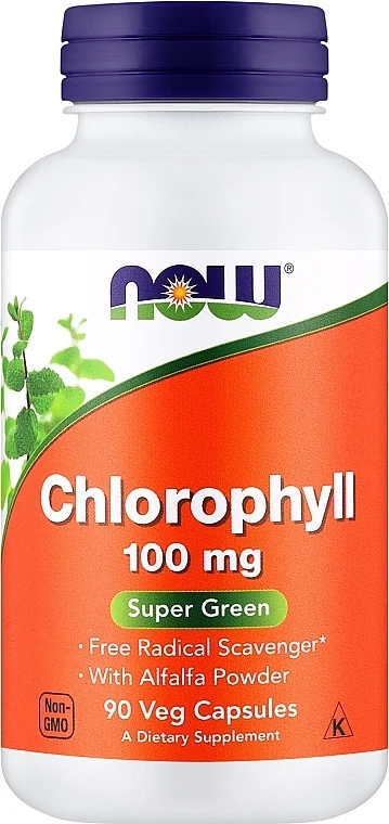 Integratore Naturale Clorofilla, 100mg, 90 capsule