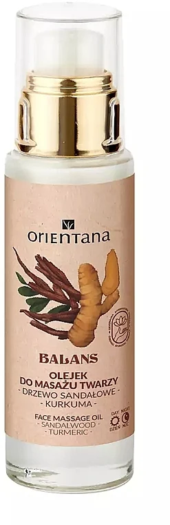 Olio da massaggio viso "Sandalo e curcuma"