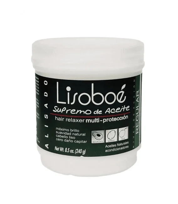 Boé Lisoboé Supremo de Aceite Hair Relaxer Multi-Protección 240g