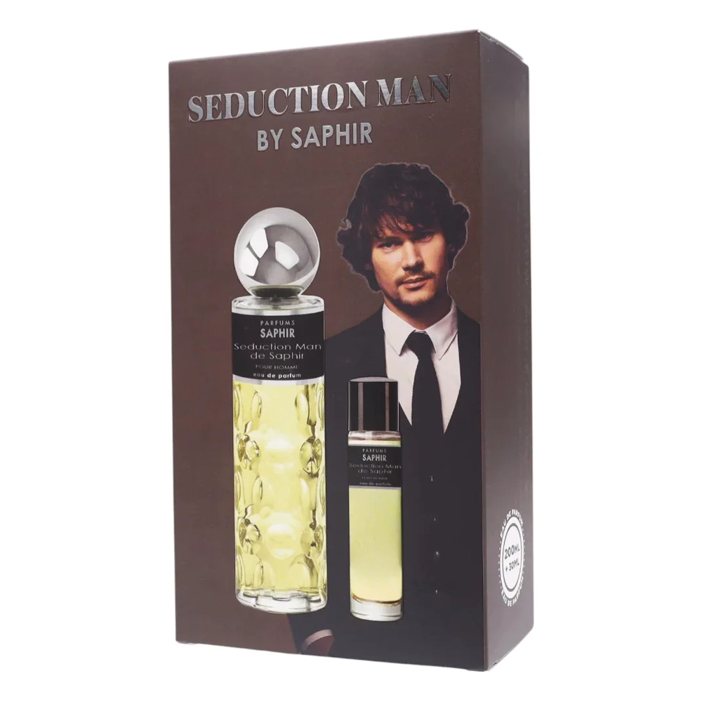 Box profumo Saphir – Seduction Man uomo da 200 ml + 30 ml – Eau de parfum