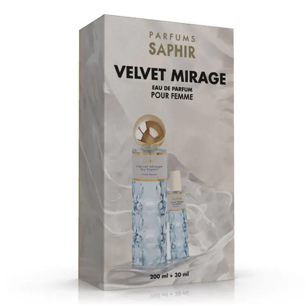 Box profumo Saphir – Velvet Mirage da 200 ml + 30 ml – Eau de parfum