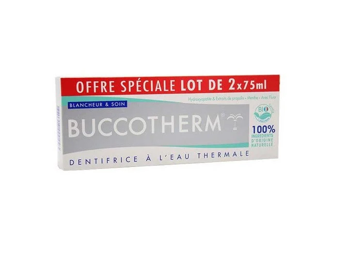 Buccotherm Dentifricio Bianchezza e Cura - 2x 75ml
