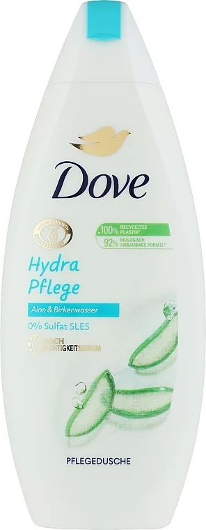Gel doccia idratante all'aloe vera