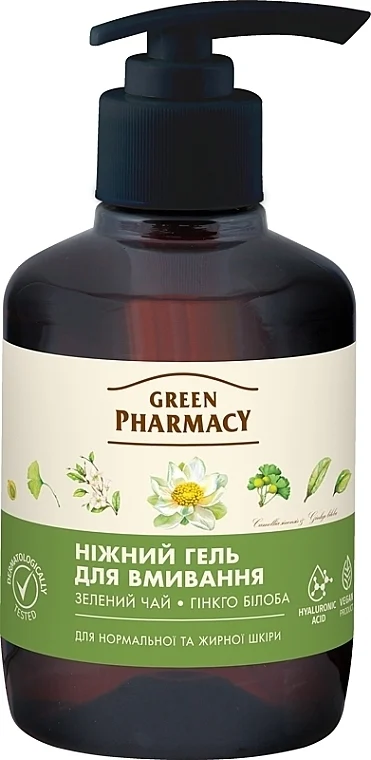 Gel doccia "Tè verde e ginkgo biloba"