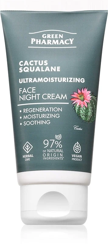 Green Pharmacy Cactus & Squalane crema notte idratante 50 ml