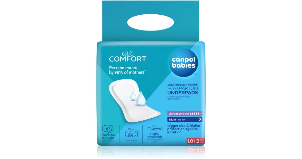 Canpol babies Postpartum Pads Night assorbenti per uso ostetrico 10 pz