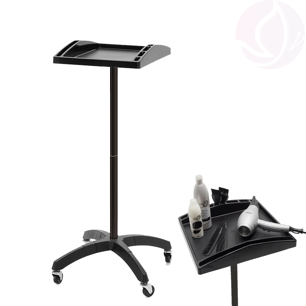 Carrello Parrucchiere Tutor Black Xanitalia con Ripiano Portaoggetti