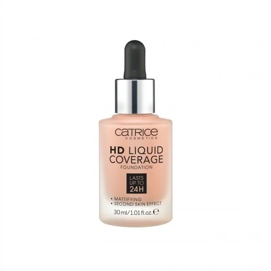 CATRICE COSMETICS HD Liquid Coverage – Fondotinta Viso Effetto Opacizzante 040 Warm Beige