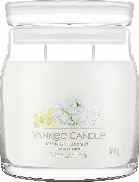 Candela profumata in barattolo "Midnight Jasmine", 2 stoppini