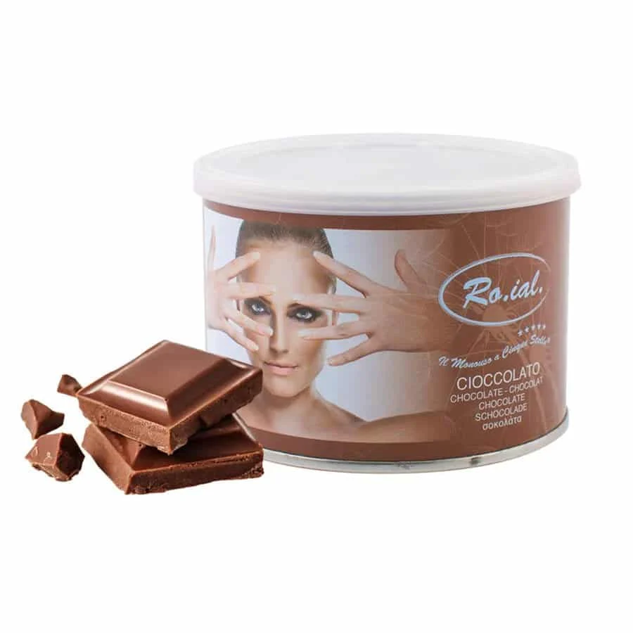 Cera Depilatoria Liposolubile Roial Cioccolato 400 ml per Ceretta Professionale