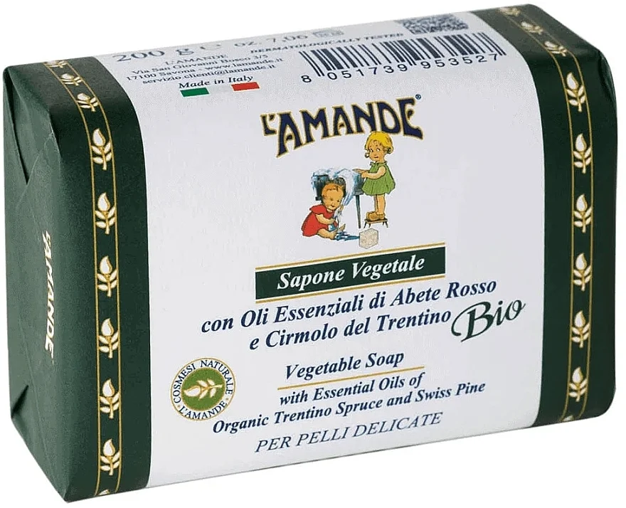 Sapone vegetale "Abete rosso e pino trentino"