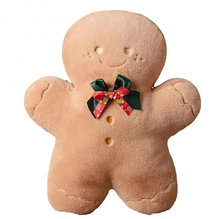 Cuscino a forma di omino di pan di zenzero