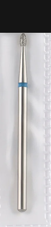 Punta fresa diamantata, goccia, 1,6 mm, blu
