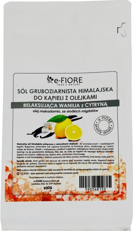 Sale dell'Himalaya "Vaniglia e Limone"