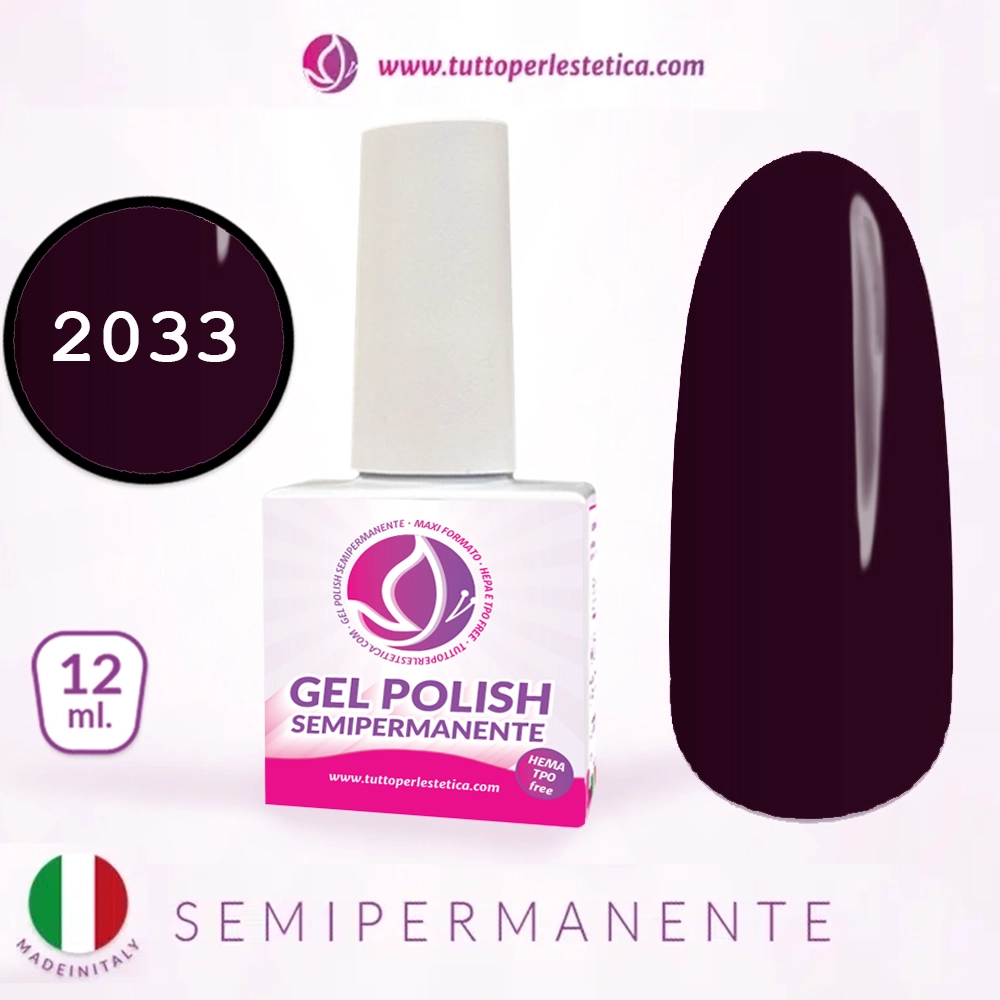 Semipermanente colore viola N 2033 da 12 ML – Hema e TPO Free