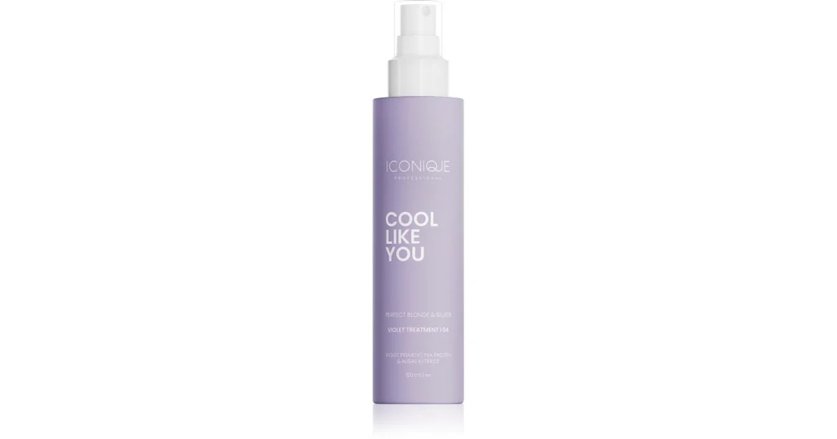 ICONIQUE Professional COOL LIKE YOU Perfect Blonde & Silver Violet trattamento senza risciacquo neutralizzante per toni gialli 150 ml