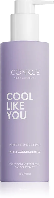 ICONIQUE Professional COOL LIKE YOU Perfect Blonde & Silver Violet balsamo neutralizzante per toni gialli 250 ml