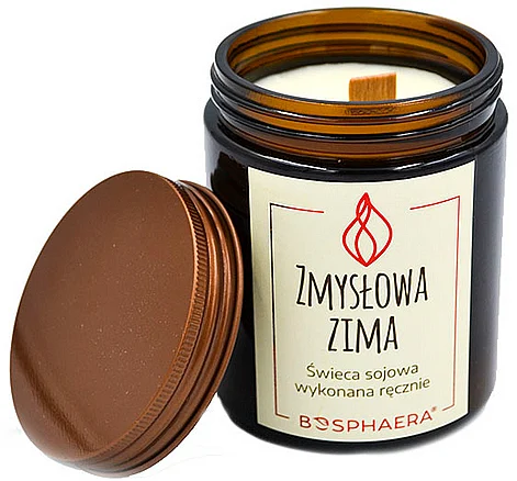 Candela di soia naturale