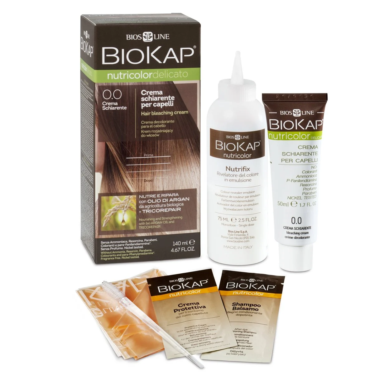 BIOKAP Nutricolor Delicato – Crema Schiarente Capelli 0.0