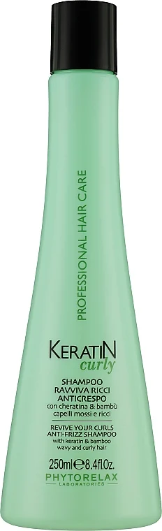 Shampoo con cheratina & bambù per capelli mossi e ricci