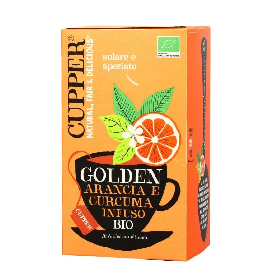 CUPPER Golden – Infuso Arancia e Curcuma
