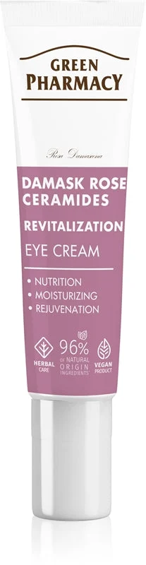 Green Pharmacy Damask Rose & Ceramides crema rivitalizzante occhi 15 ml