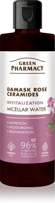 Green Pharmacy Damask Rose & Ceramides acqua micellare detergente 200 ml