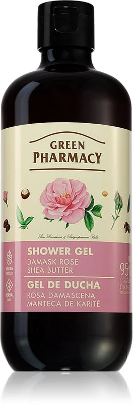 Green Pharmacy Damask Rose & Shea Butter gel doccia delicato 500 ml