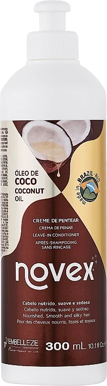 Condizionante capelli leave-in all'olio di cocco
