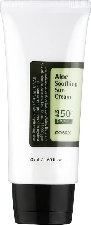 Crema solare con aloe