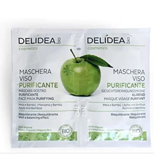 DELIDEA Mela e Bambù – Maschera Viso Purificante