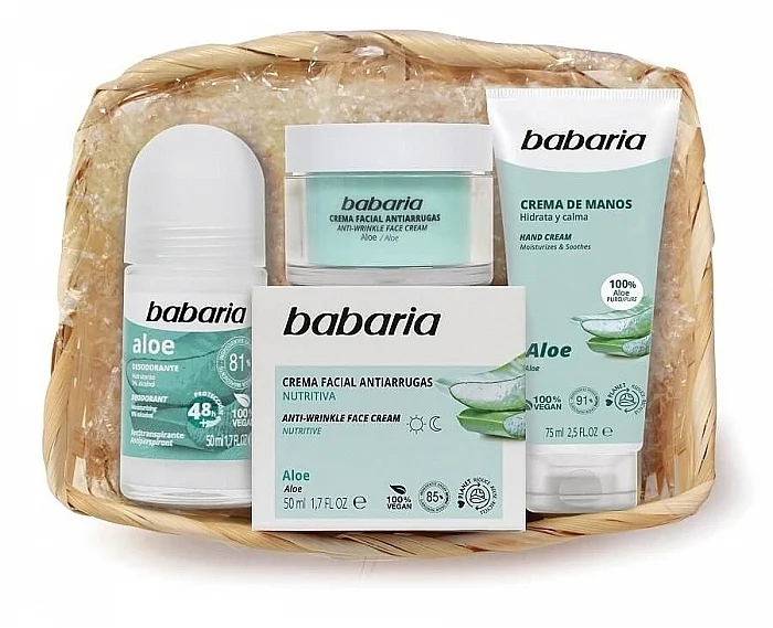 Babaria Aloe Vera Set (cr/50 ml + deo/75 ml + h/cr/100 ml)