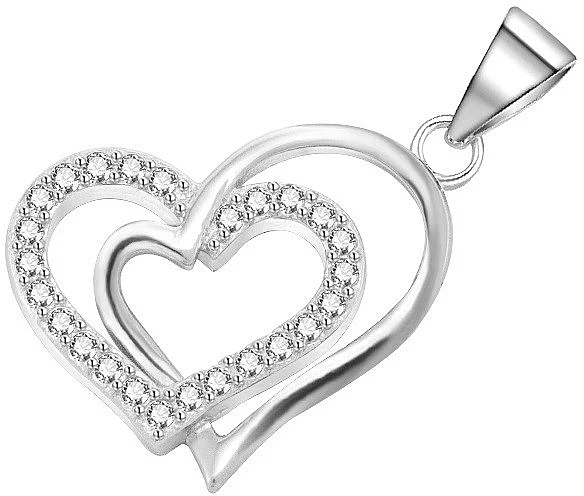 Pendente in argento a forma di cuore