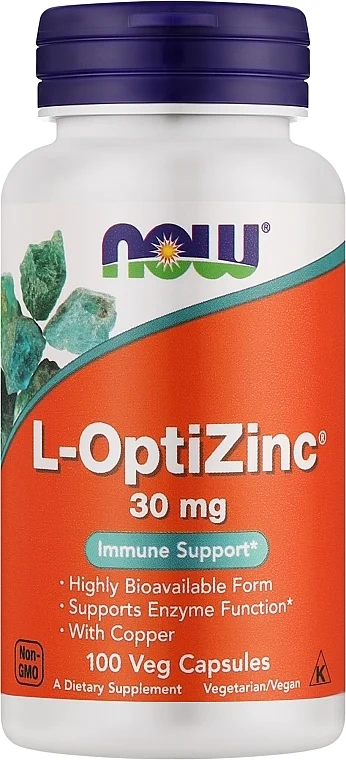 Minerali "L-OptiZinc", 30 mg