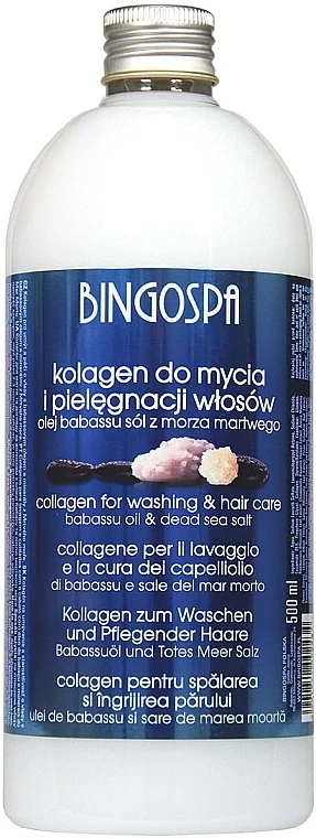 Shampoo capelli all'olio di collagene e babassu