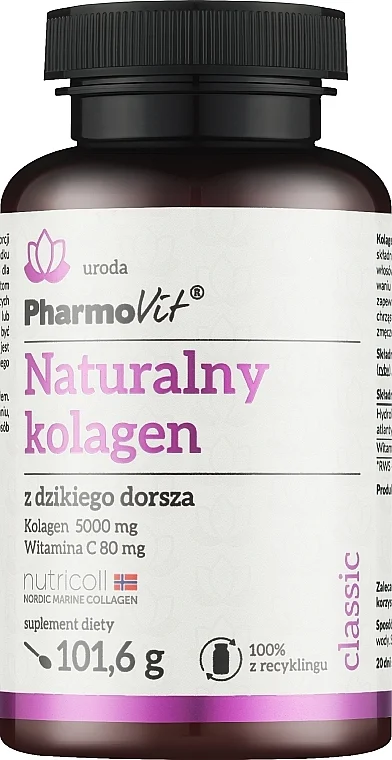 Integratore alimentare "Collagene naturale di merluzzo selvatico + Vitamina C"